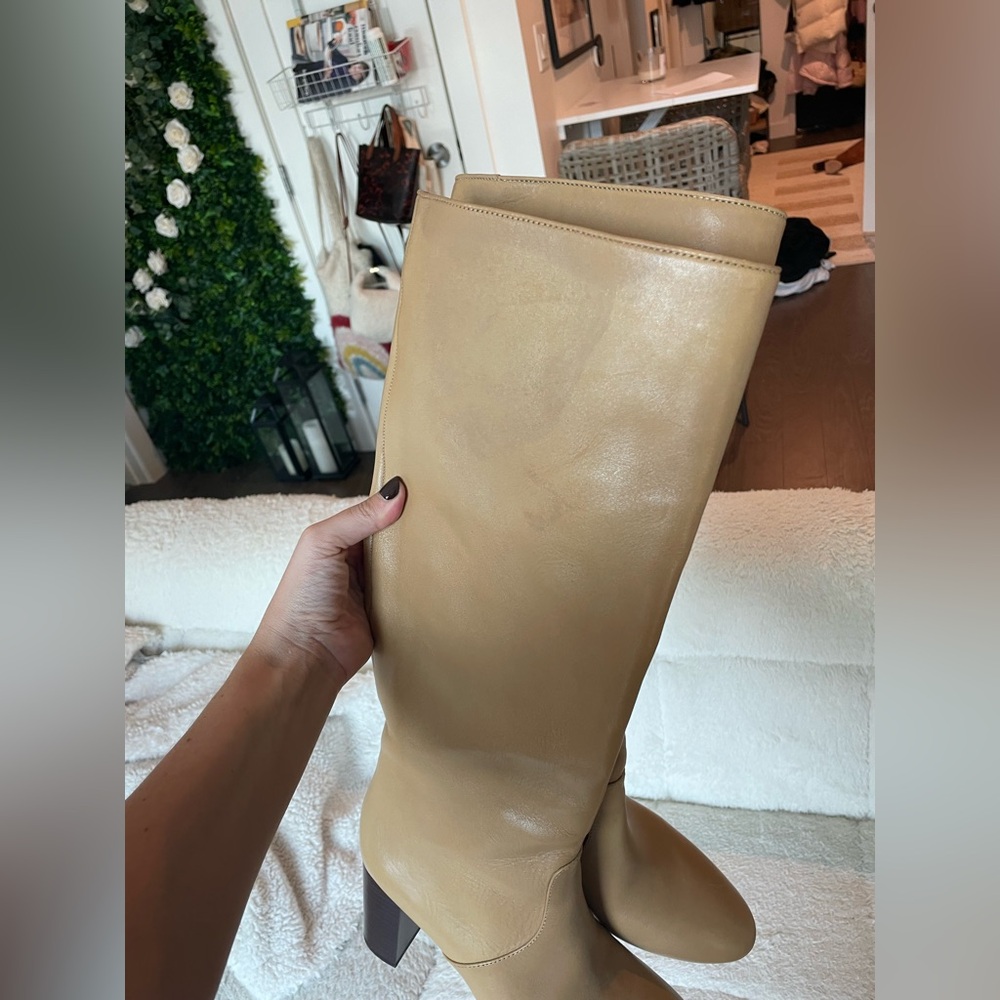 Loeffler Randall Goldy Boot, Khaki, Size 8.5, Worn Once with Box - Picture 6 of 7